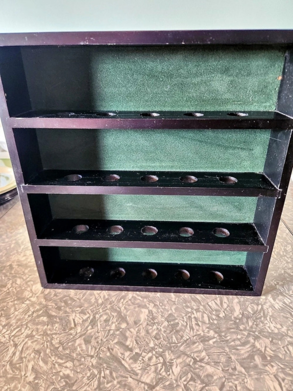 Golf Ball  Organizer Display Case in Black & Green